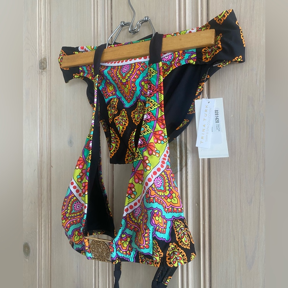 Trina Turk Multicolor Floral Bikini Set